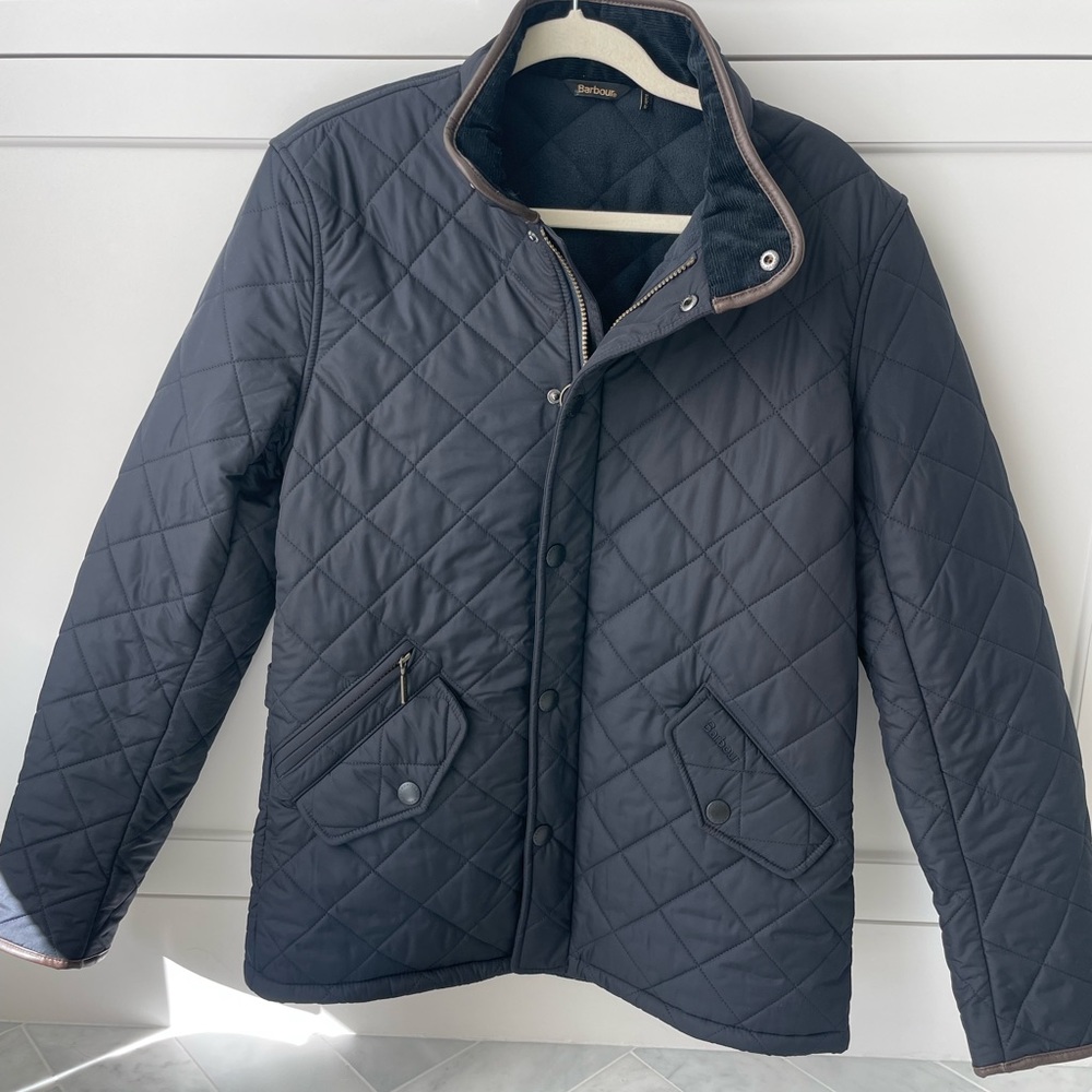 Barbour Powell Navy Quilted Jacket